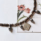 Smokey Quartz 3MM-4MM Faceted Tribal Handcrafted 925 Sterling Silver Boho Necklace