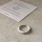 Natural Crystal Howlite Band Ring