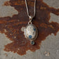 925 Sterling Silver K2 Jasper & Aquamarine Round Handcrafted One of a Kind Oval Pendant