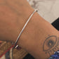 Minimalist Plain Silver Bangle