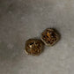 Vintage Inspired 925 Sterling Silver Gold Plated Antique Moissanite Polki Square Earrings
