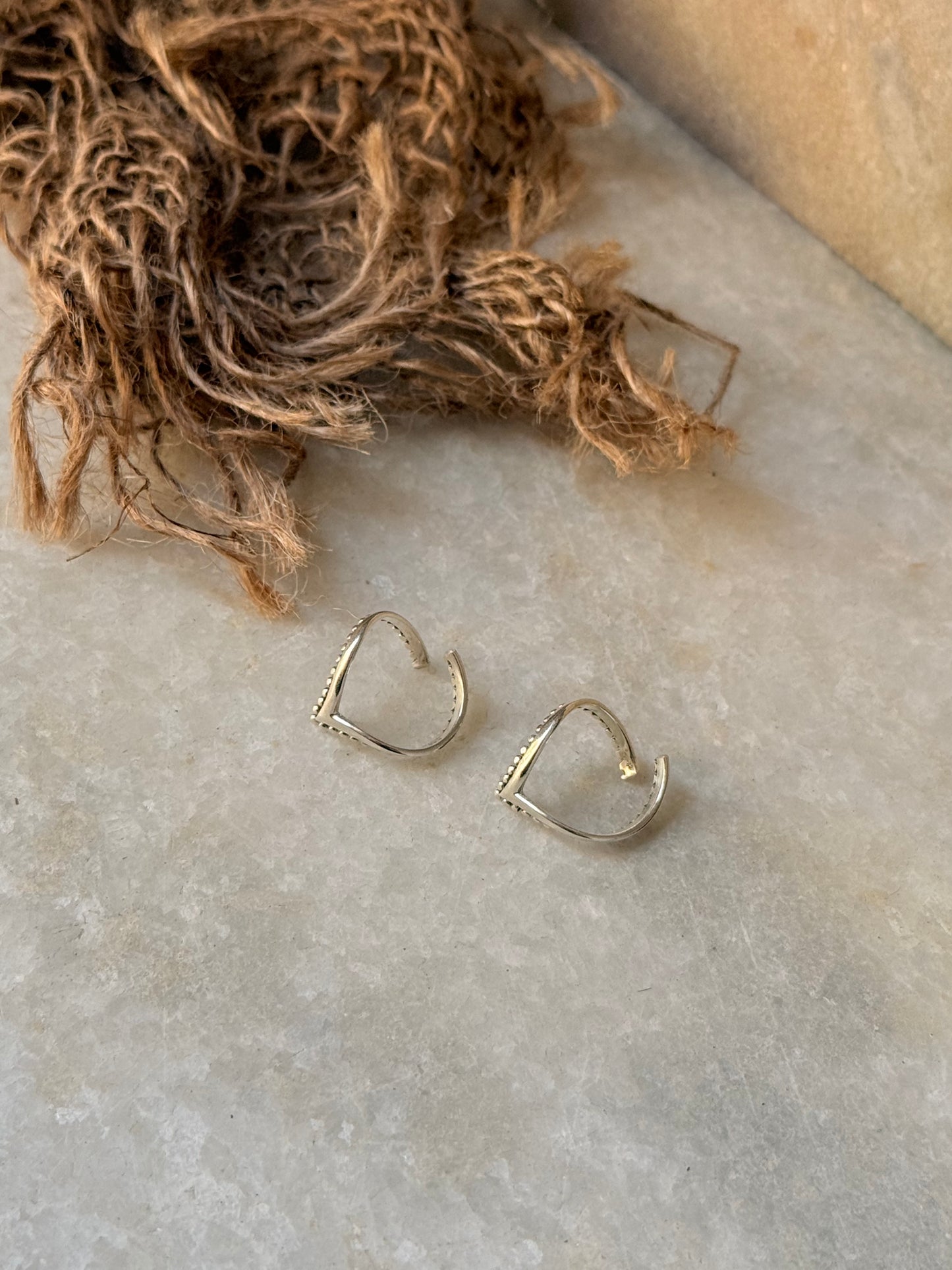 925 Sterling Silver V Rawa/ Chevron Boho Minimal Toe Ring