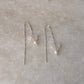 925 Sterling Silver Moonstone Butterfly & Pearls Sui Dhaga Earrings
