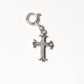 Vintage Italian Small Cross 925 Sterling Silver Pendant /Charm