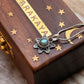 925 Sterling Silver Labradorite Flower Boho Pendant