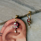 925 Sterling Silver Gold Plated Pink White Stone Kundan Polki & Fresh Water Pearls Charm Bugadi Ear Cuff