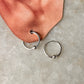 925 Sterling Silver Plain Ball Hoops