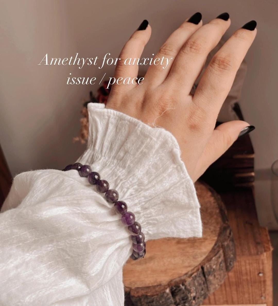 Amethyst Healing Crystal Bracelet 8MM