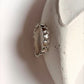 Stylish heart band ring in sterling silver