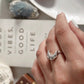 Luxury Boho Moon 925 Silver Ring for Women