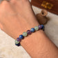 Natural Crystal Amethyst, Lapis Lazuli & Green Aventurine 8mm Bracelet