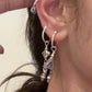 925 Sterling Silver Handcrafted Mandali Rawa Hoops Earrings