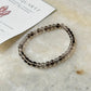 Natural Crystal Smokey Quartz 4mm Bracelet