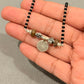 925 Sterling Silver Coin Kingsman Turquoise Handcrafted One of a Kind Hill Tribe - Boho Style Mangalsutra