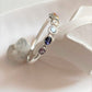 Silver Kada with Seven Chakra Gemstones for Healing
