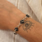 925 Sterling Silver Antique Rose Bracelet