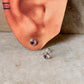 925 Sterling Silver Amethyst 6mm Studs Earrings