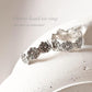 Elegant Flower Pattern Pure Silver Toe Ring