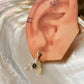 925 Sterling Silver Ethiopian Opals & Fresh Water Pearls Hand beaded , Floral Charm Handcrafted Studs Earrings