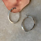 925 Sterling Silver Chunky Italian U Statement Hoops