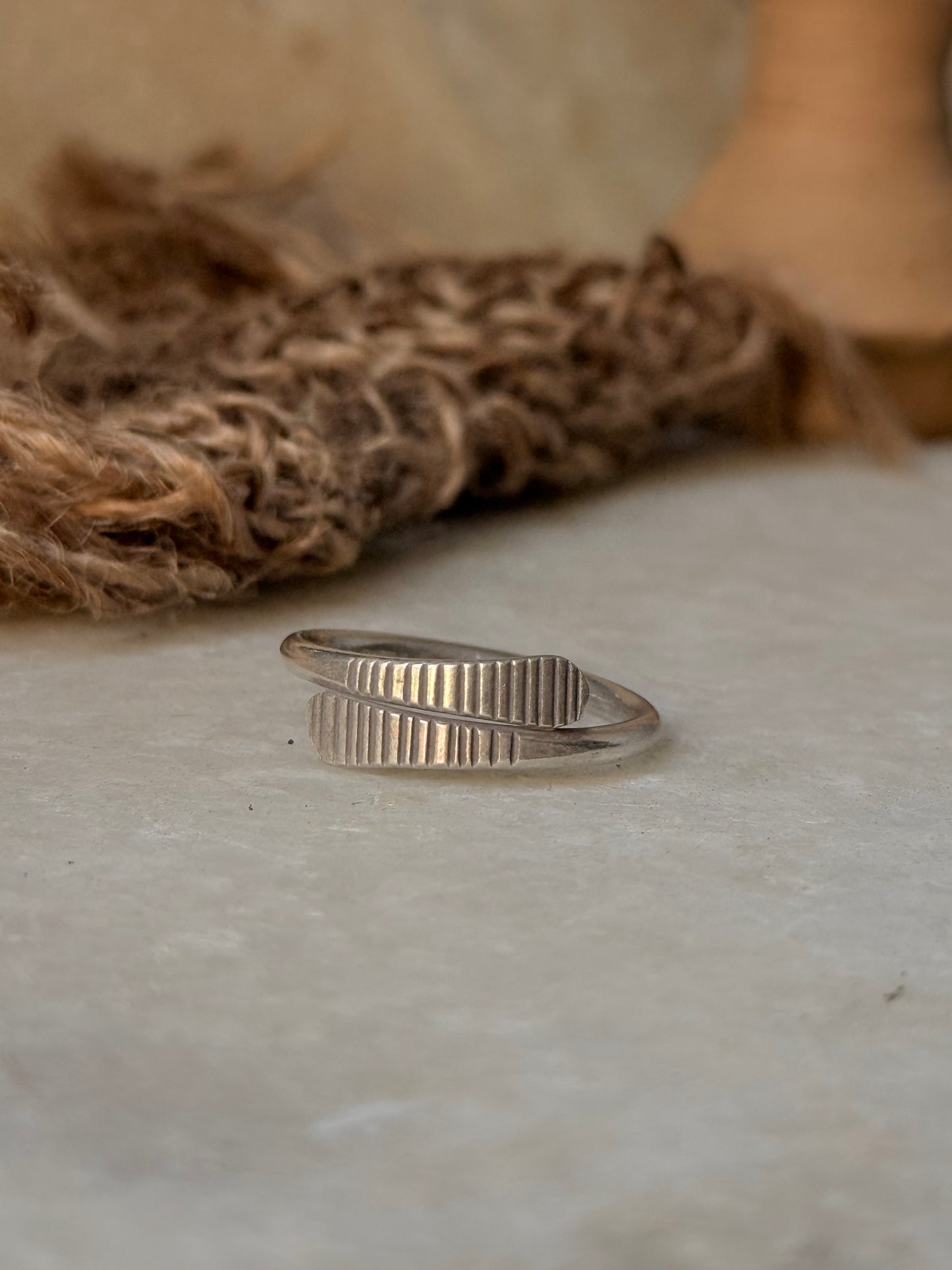 925 Sterling Silver Bohemian Hill Tribe Handcrafted Adjustable Ring