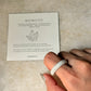 Natural Crystal Howlite Band Ring