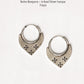 925 Sterling Silver Tribal Hoops Earrings- Tisya Boho Banjara