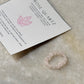 Rose Quartz 4mm Natural Crystal Stretchy Rings