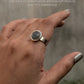 925 Sterling Silver Labradorite Round Boho Ring