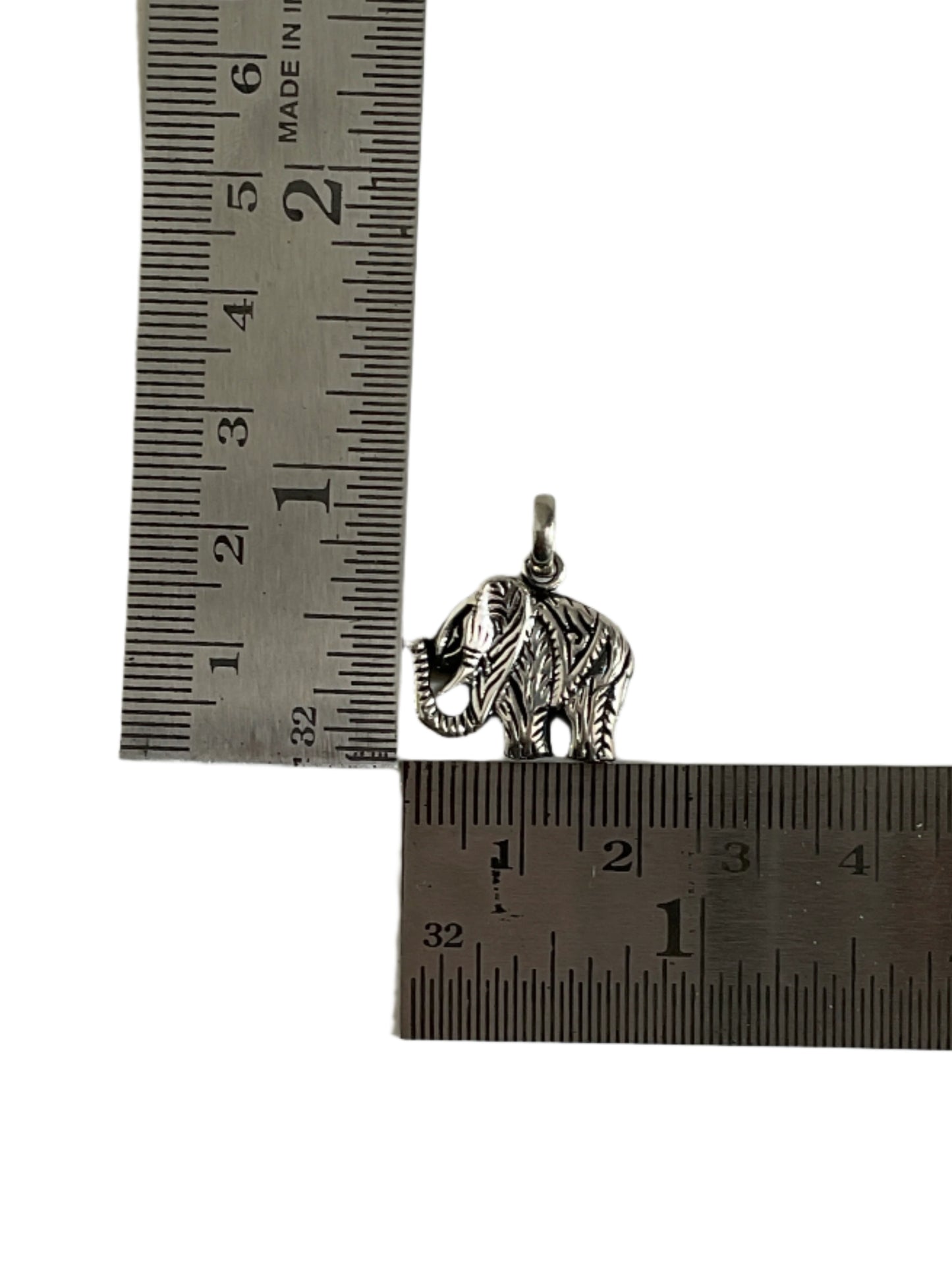Boho Leaf Hathi 925 Sterling Silver Pendant