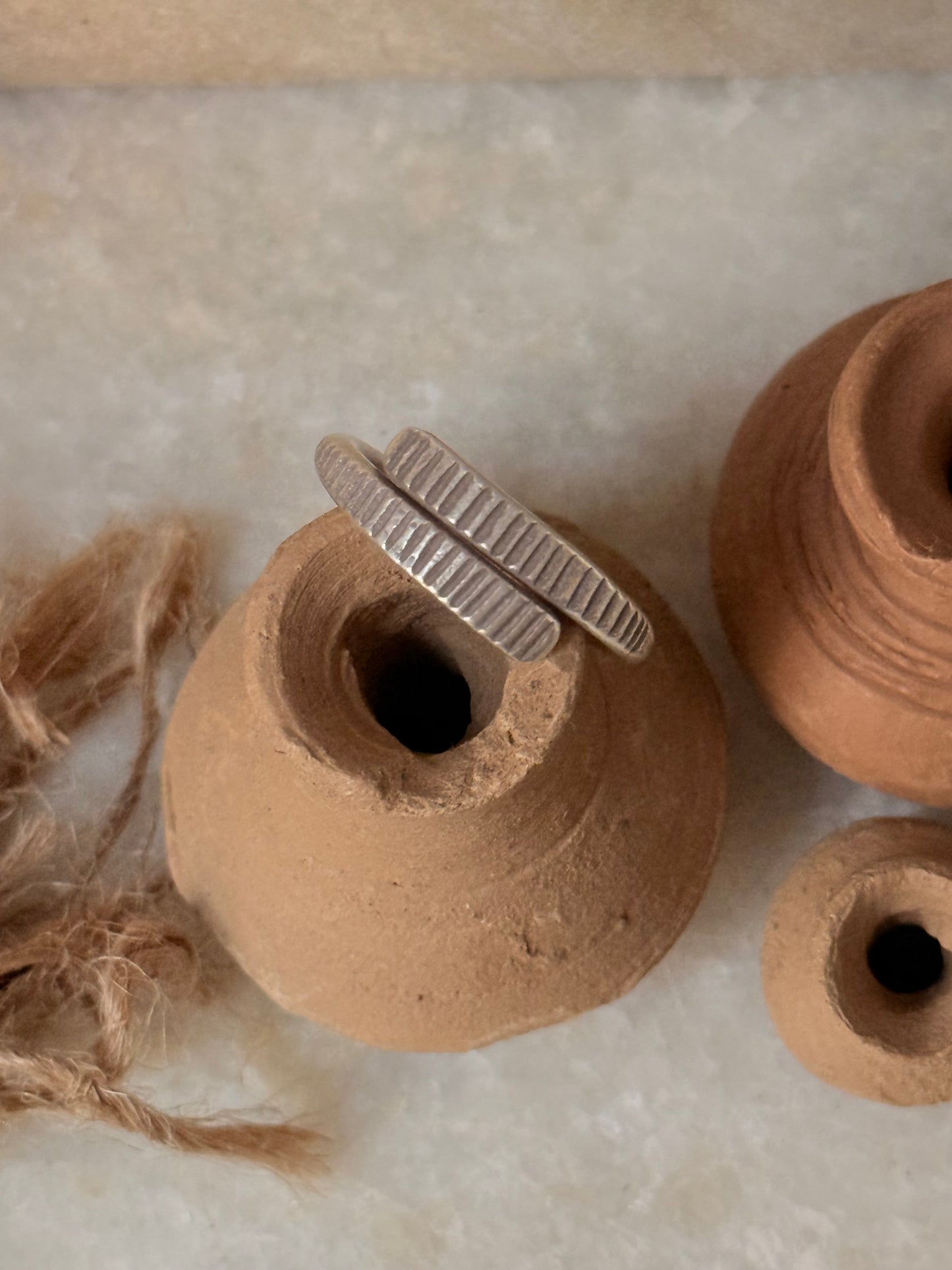 925 Sterling Silver Bohemian Hill Tribe Handcrafted Adjustable Ring