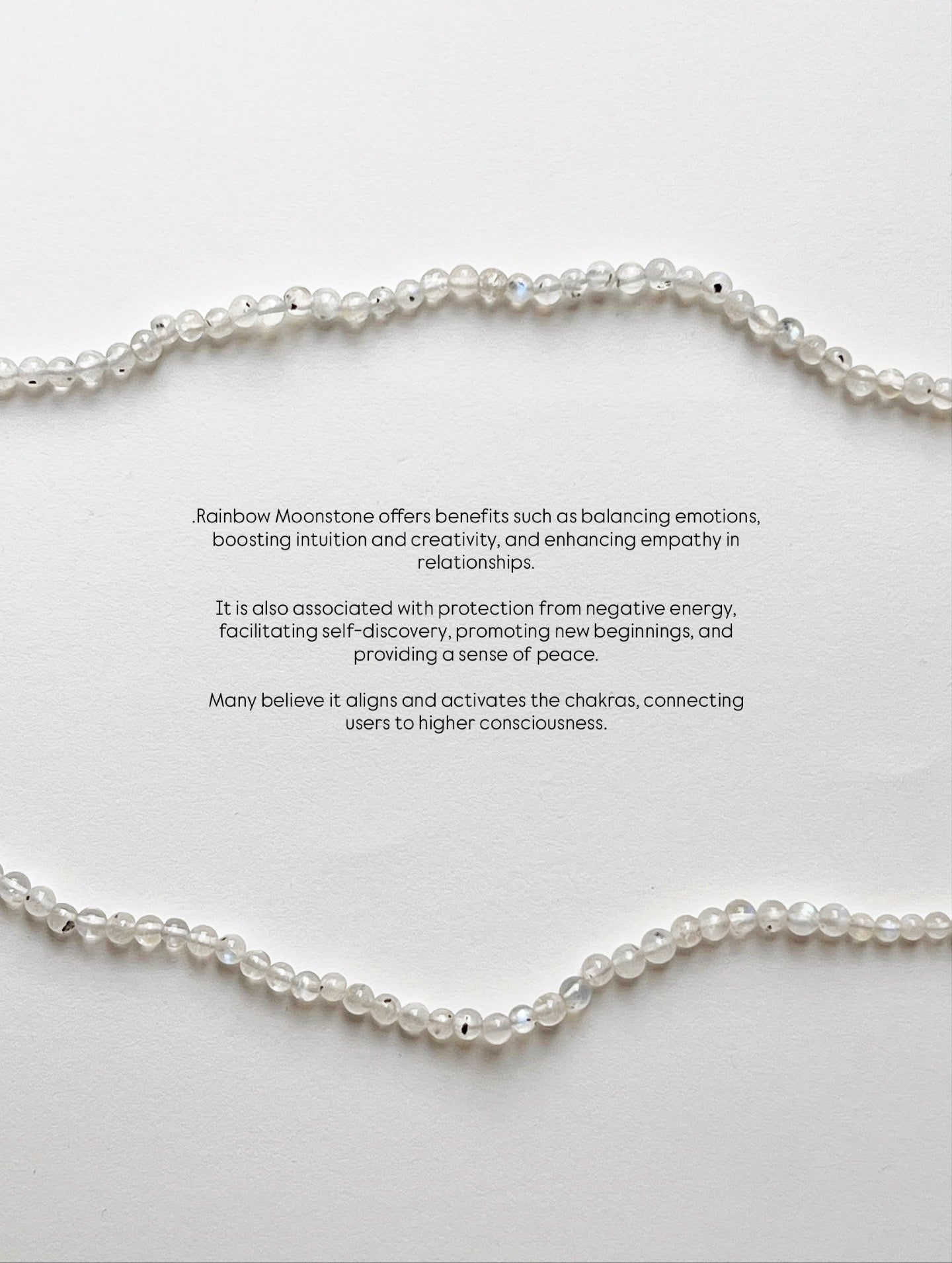 Plain Round Moonstone 925 Silver Necklace for Women