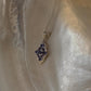 925 Sterling Silver Tanzanite leaf Flower Statement Pendant