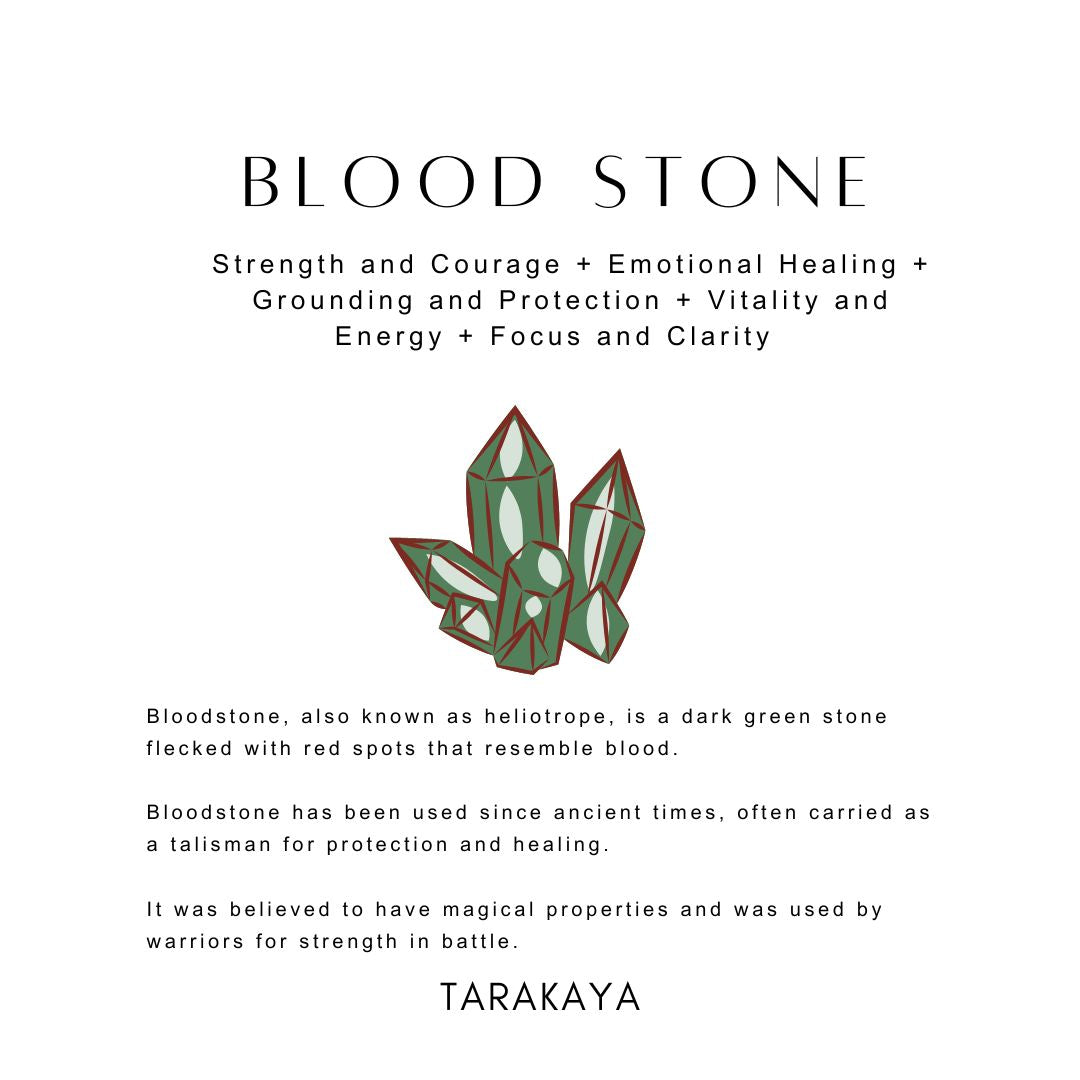 8MM Bloodstone Gemstone Bracelet