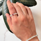 Natural Crystal Fluorite 4mm Stretchy Rings