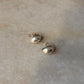 925 Sterling Silver Chunky Italian Dome Half Hoops Earrings