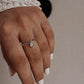 Timeless Moonstone Crown Pear Silver 925 Ring