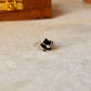 925 Sterling Silver Black Onyx Star Wire Wrapped Handcrafted Ring