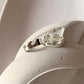 Sterling silver wavy design toe ring