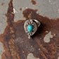 925 Sterling Silver Faux Turquoise Storage Ring