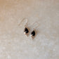 925 Sterling Silver Black Onyx Pear Rawa Handcrafted Hook Earrings