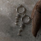 925 Sterling Silver Tara Moti - Pearls Stars Italian Hoops