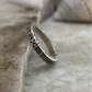 Tribal Engraved Side Full Band 925 Sterling Silver Ring - Tarakaya Silver