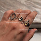925 Sterling Silver Tribal Rawa Almond Ring