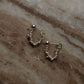 925 Sterling Silver Hill Tribe Molten Silver Beads Handcrafted Chunky Connector Studs