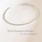 Adjustable Hammered Silver Kada for Stacking