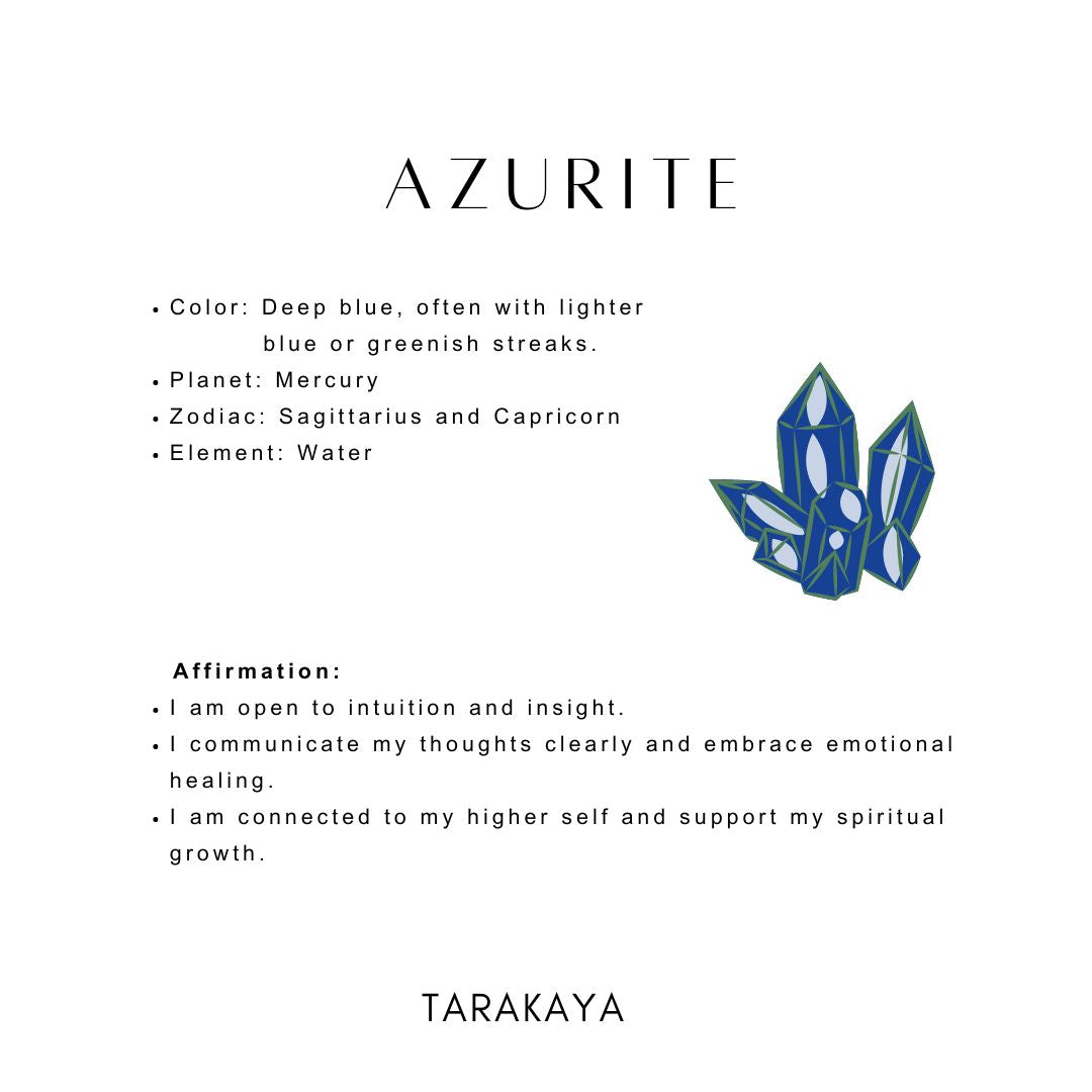 Azurite Healing Crystal Bracelet 8MM