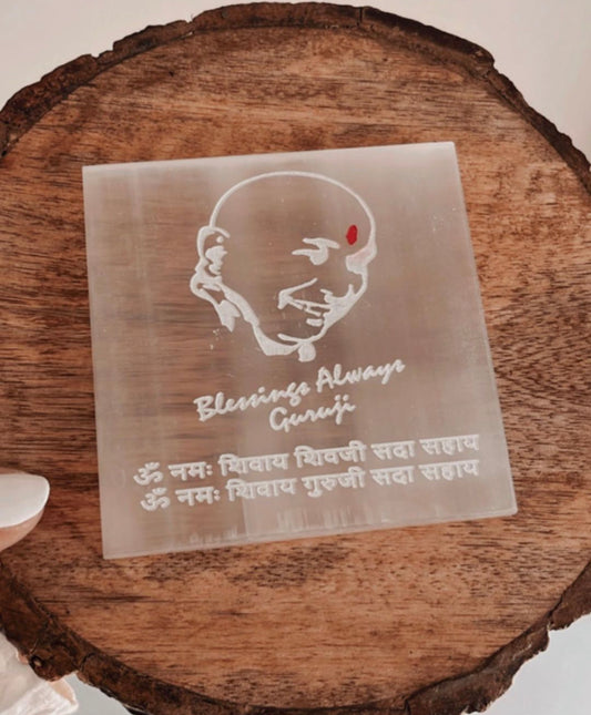 Jai Guruji Selenite Energy Charging Plate