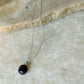 Amethyst Tumble with Flower Cap 925 Sterling Silver Necklace