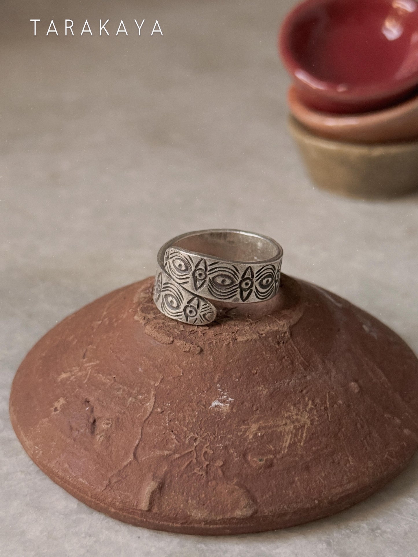 925 Sterling Silver Bohemian Evil Eye For Wander Hill Tribe Handcrafted Adjustable Ring